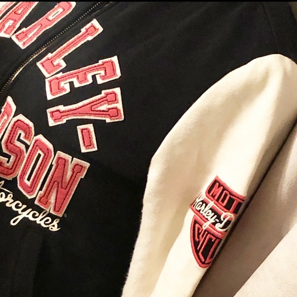 Harley Davidson letterman jacket. - Picture 3 of 5